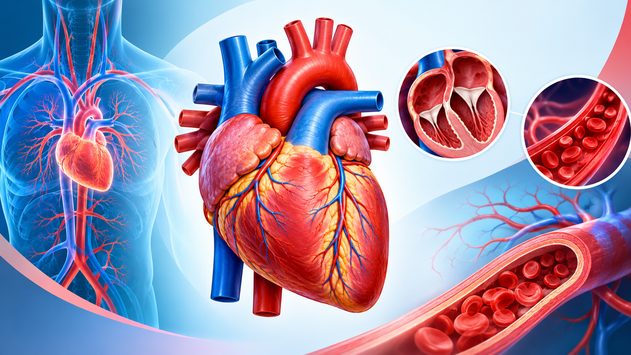 The Cardiovascular System: Heart Anatomy & Blood Circulation